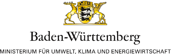 Logo Ministerium für Umwelt, Klima und Energiewirtschaft Baden-Württemberg Ministerium für Umwelt, Klima und Energiewirtschaft Baden-Württemberg